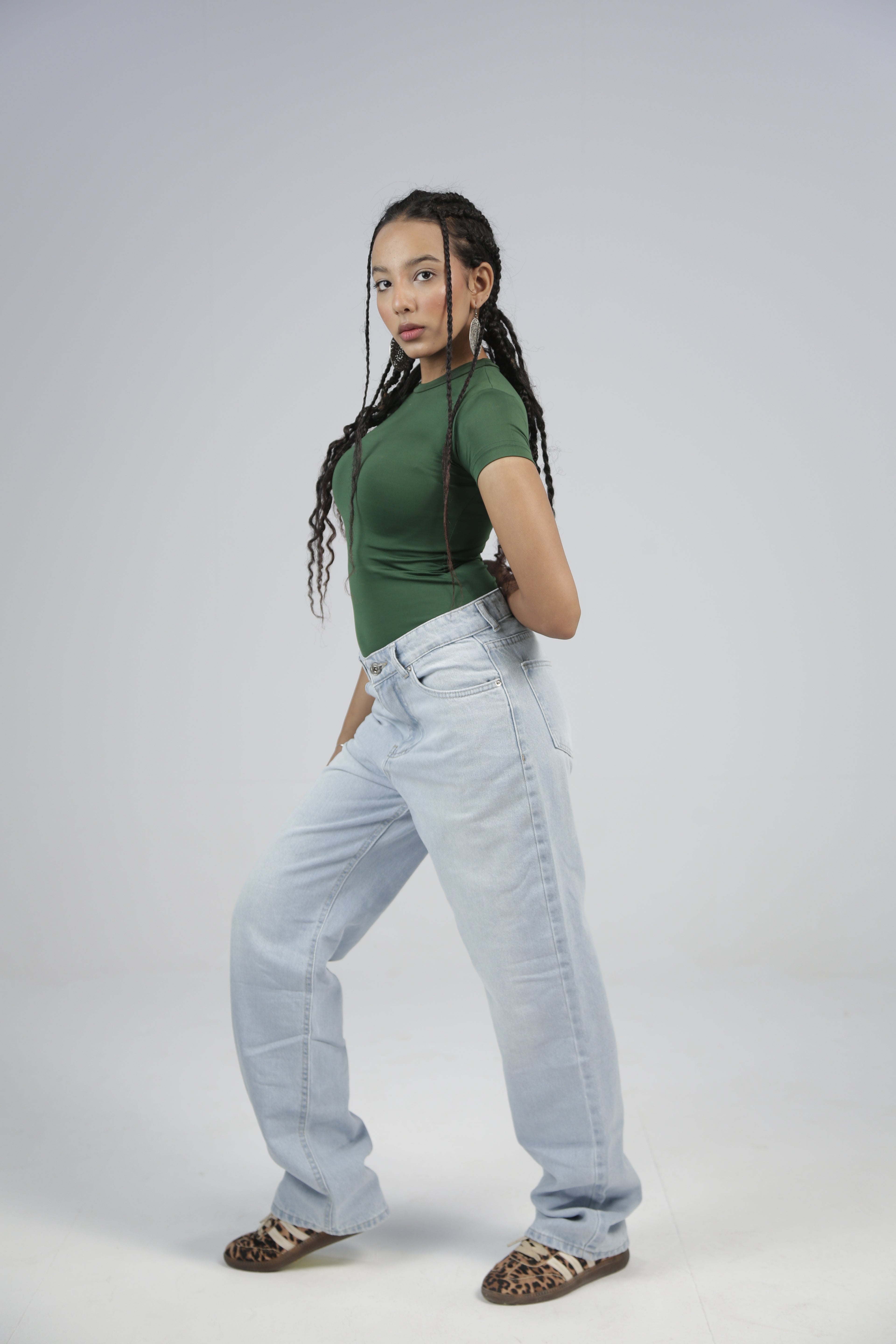 CAVALLY STRAIGHT FIT JEANS - Fluffy Light Blue