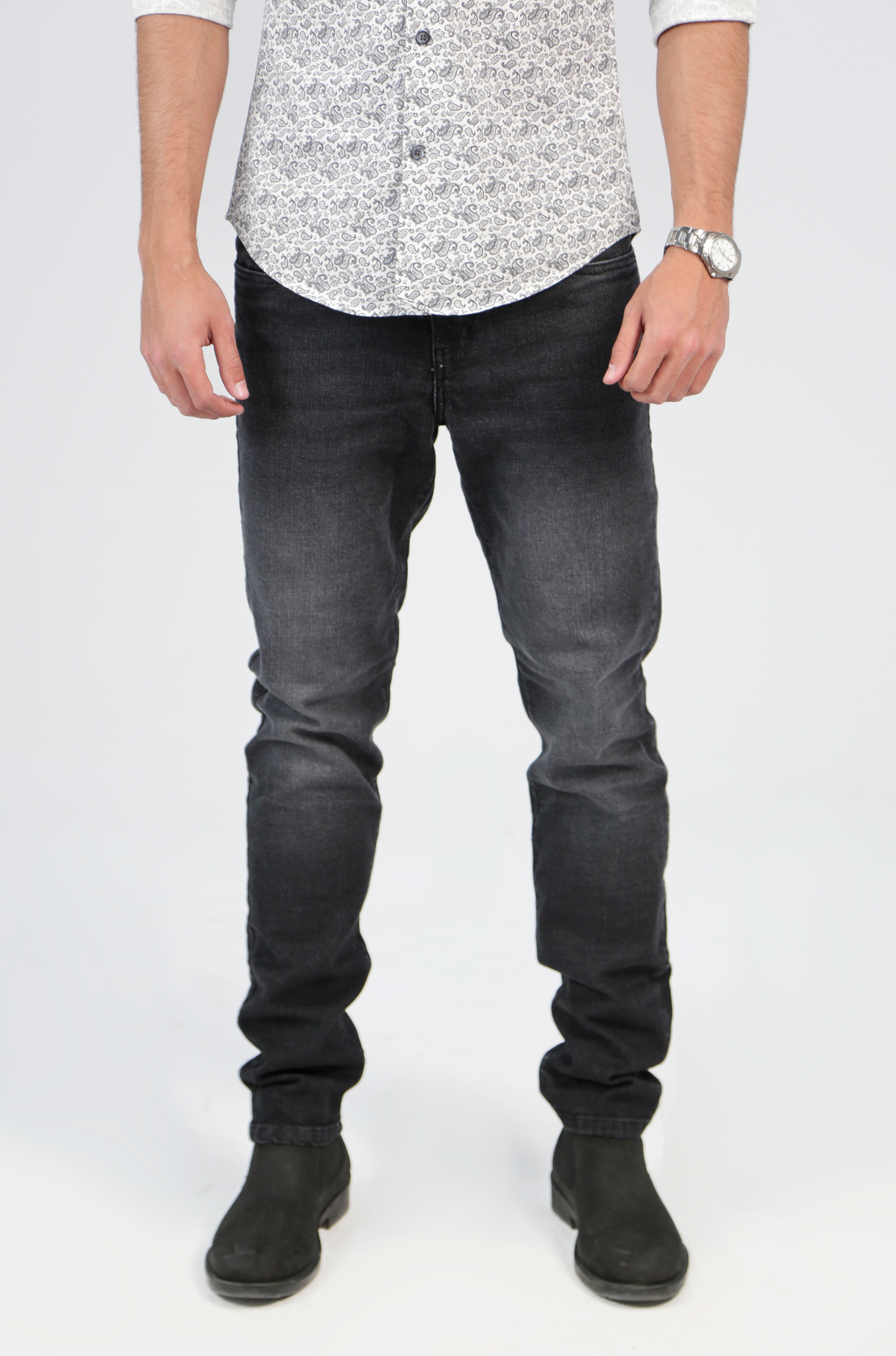 CAVALLY SLIM FIT - WASHED BLACK