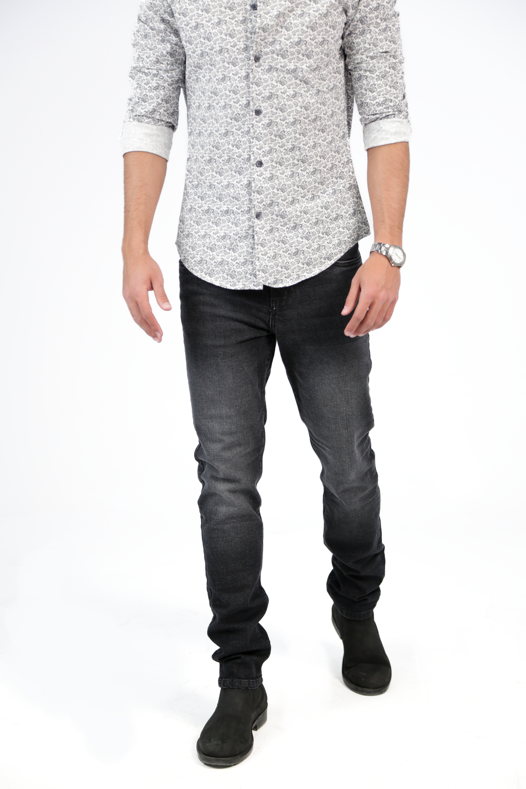 CAVALLY SLIM FIT - WASHED BLACK