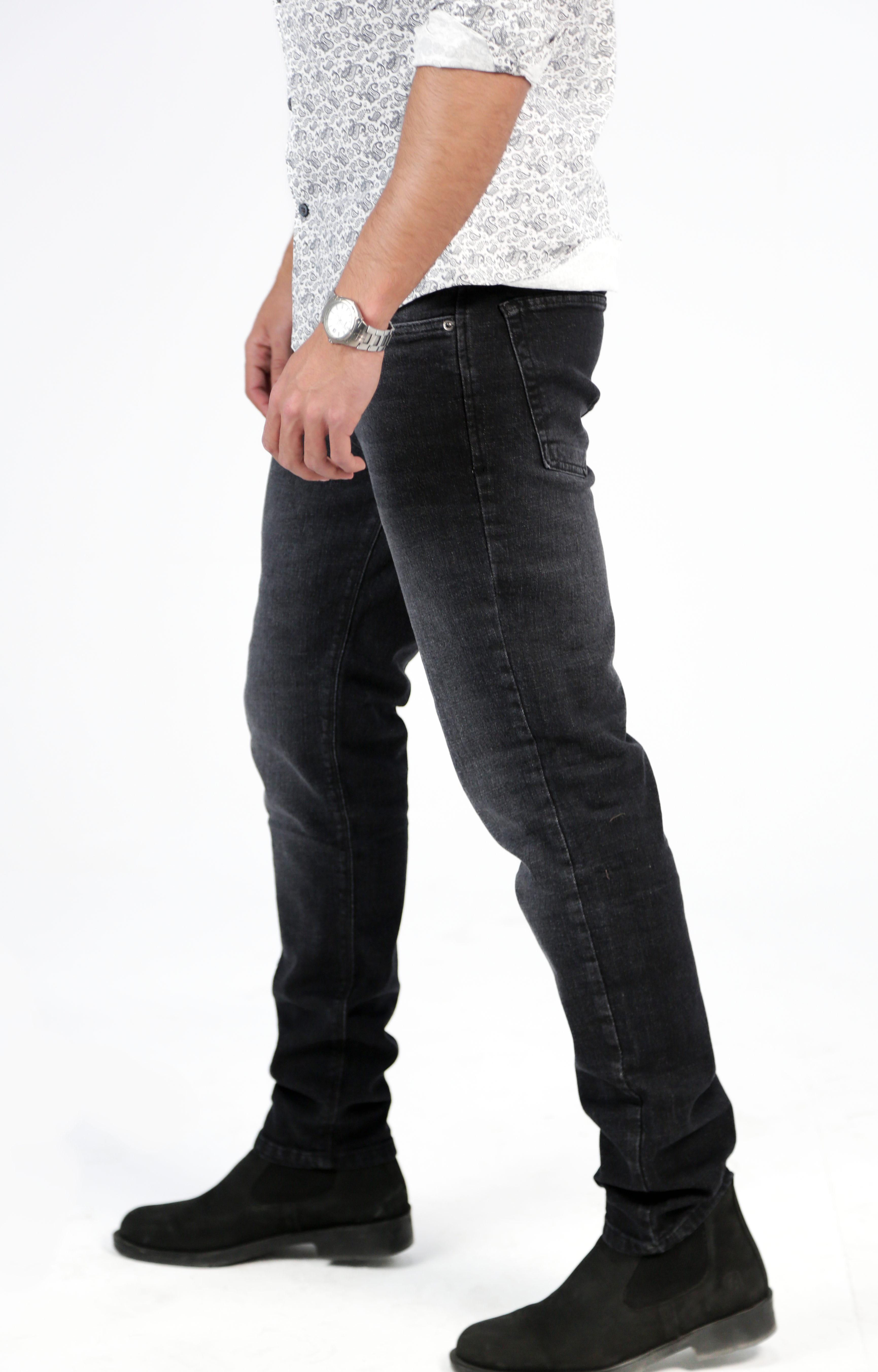 CAVALLY SLIM FIT - WASHED BLACK