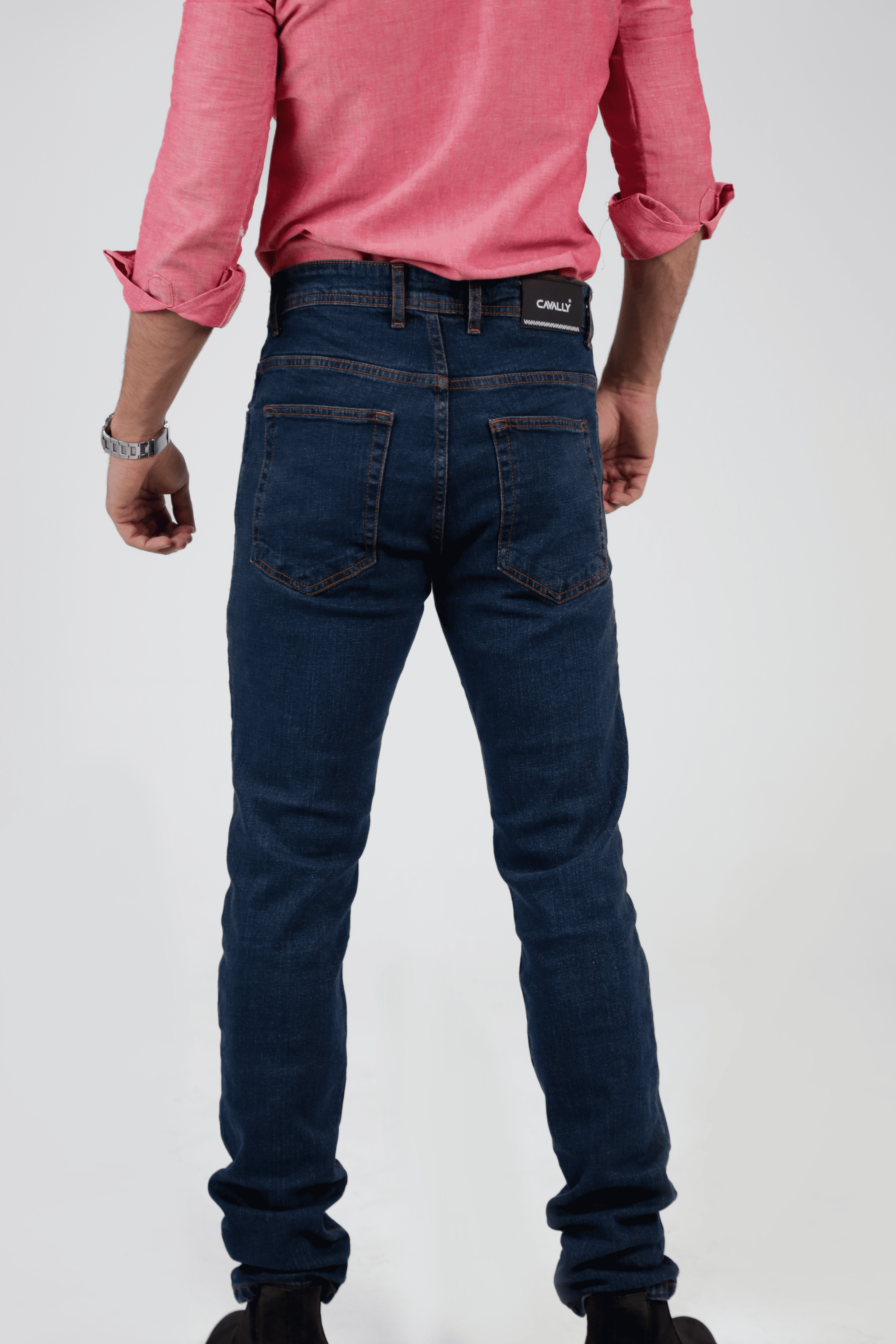 CAVALLY SLIM FIT JEANS - DIRTY DARK BLUE