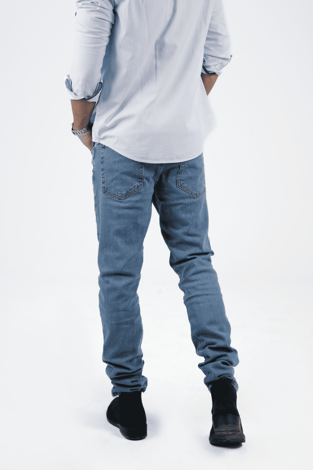 CAVALLY SLIM FIT JEANS - MEDIUM INDIGO