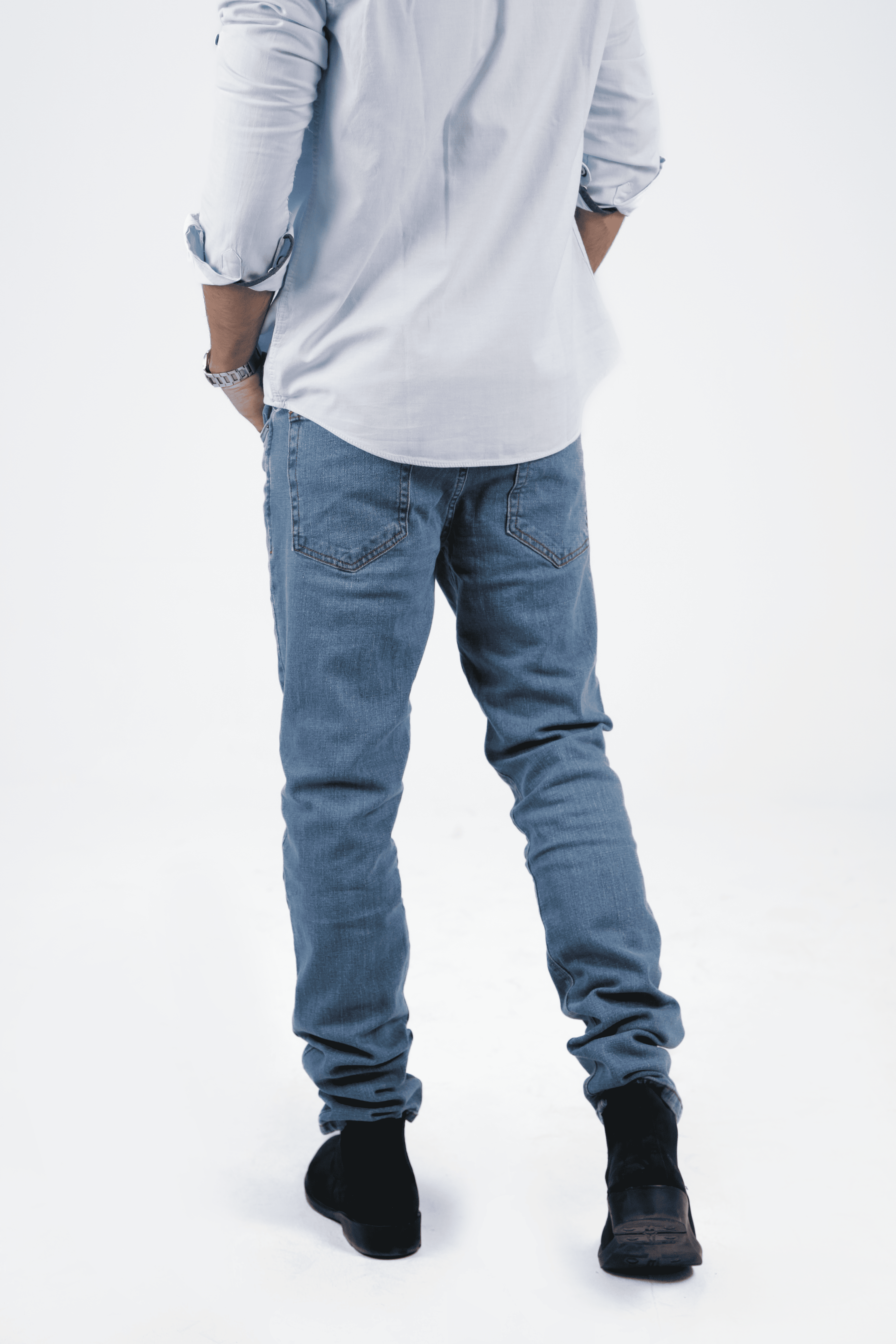 CAVALLY SLIM FIT JEANS - MEDIUM INDIGO