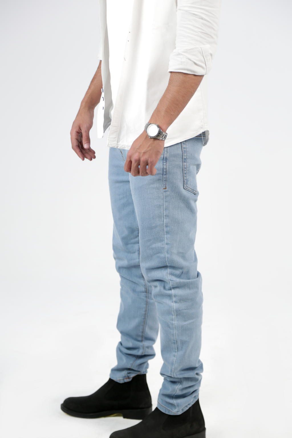 CAVALLY SLIM FIT JEANS - ICE BLUE