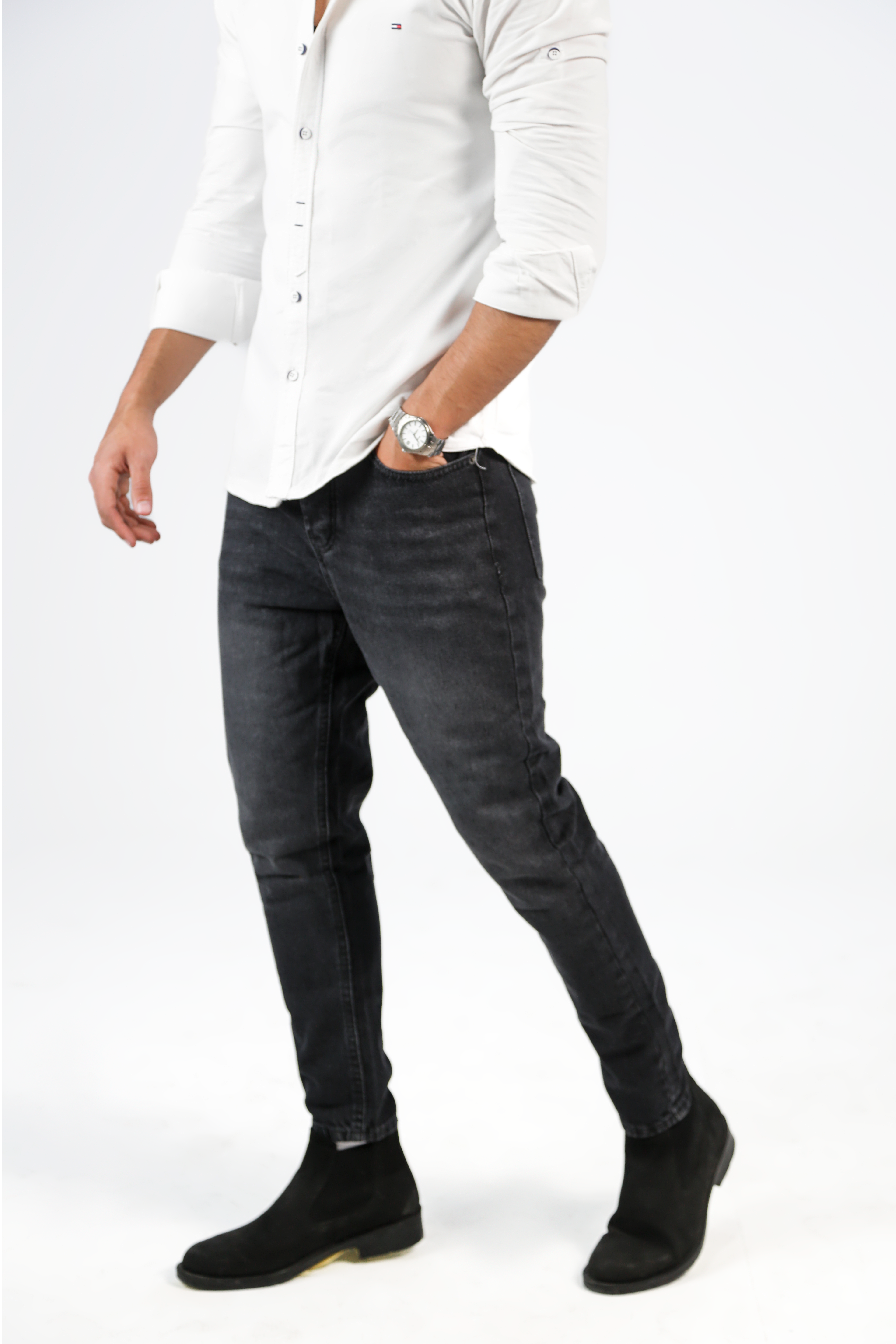 CAVALLY CROPPED FIT - WASHED BLACK