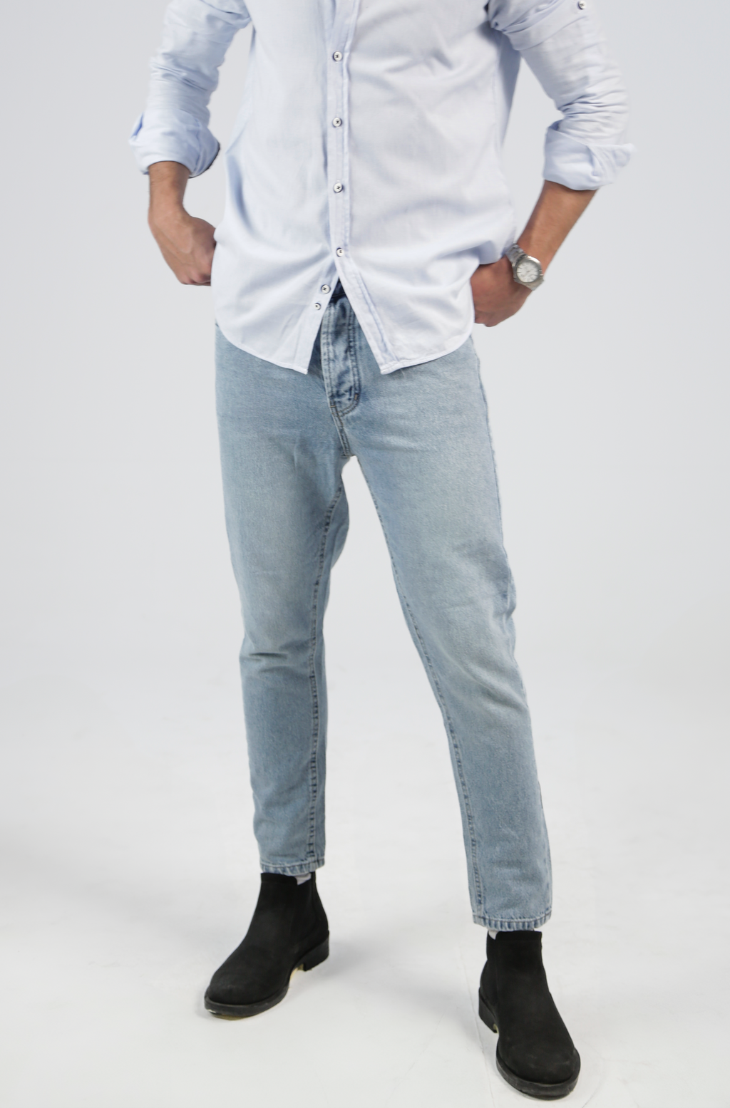 CAVALLY CROPPED FIT - LIGHT INDIGO