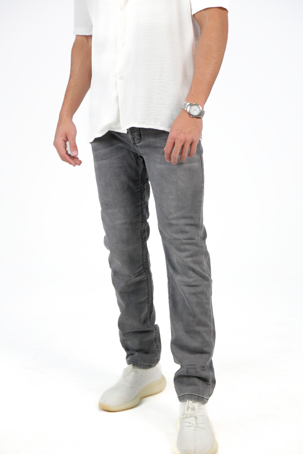 CAVALLY REGULAR FIT JEANS - ROCK GREY