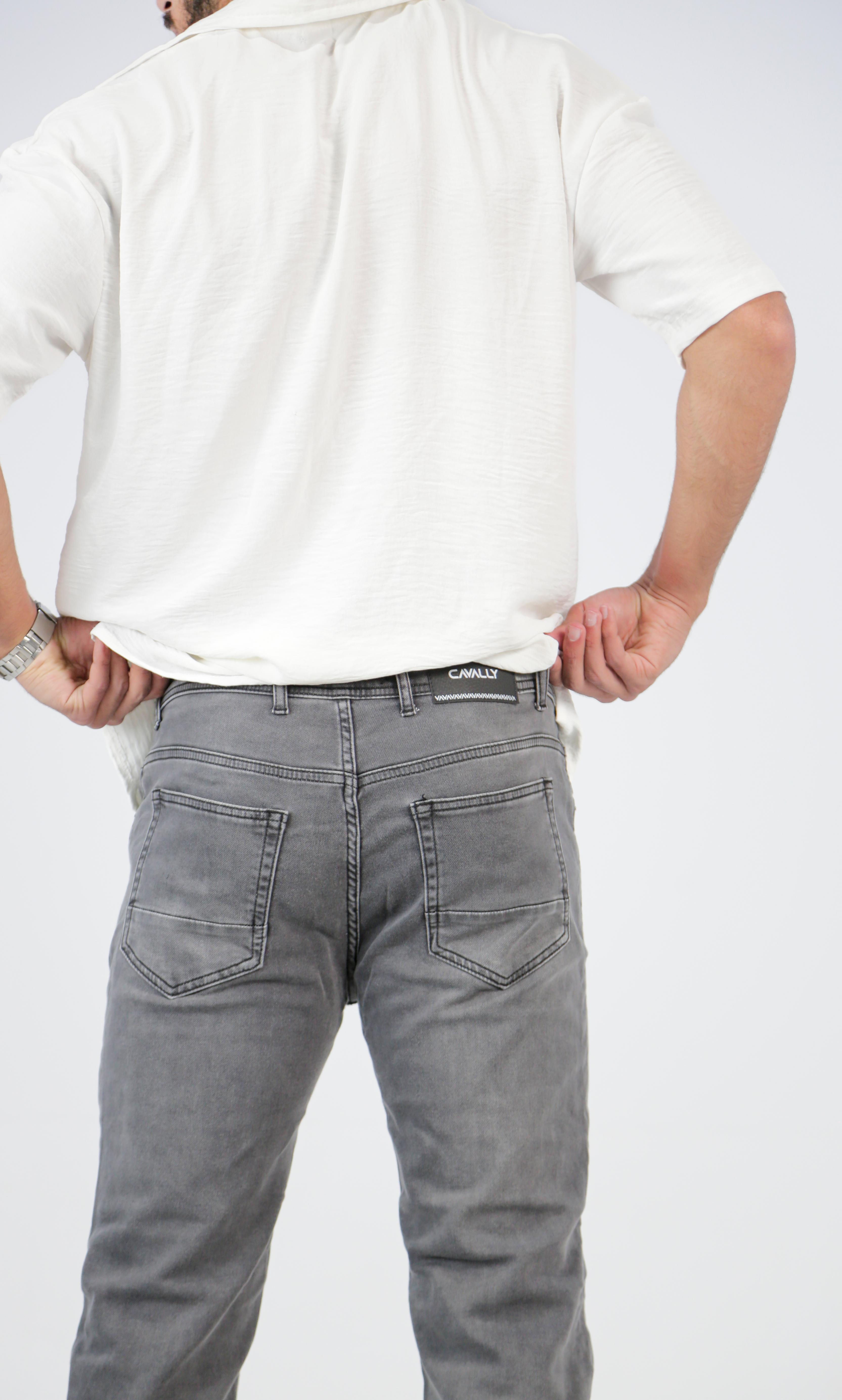 CAVALLY REGULAR FIT JEANS - ROCK GREY