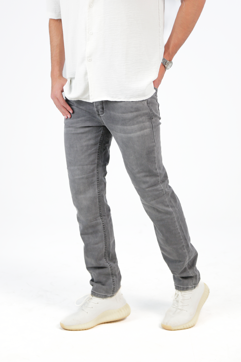 CAVALLY REGULAR FIT JEANS - ROCK GREY
