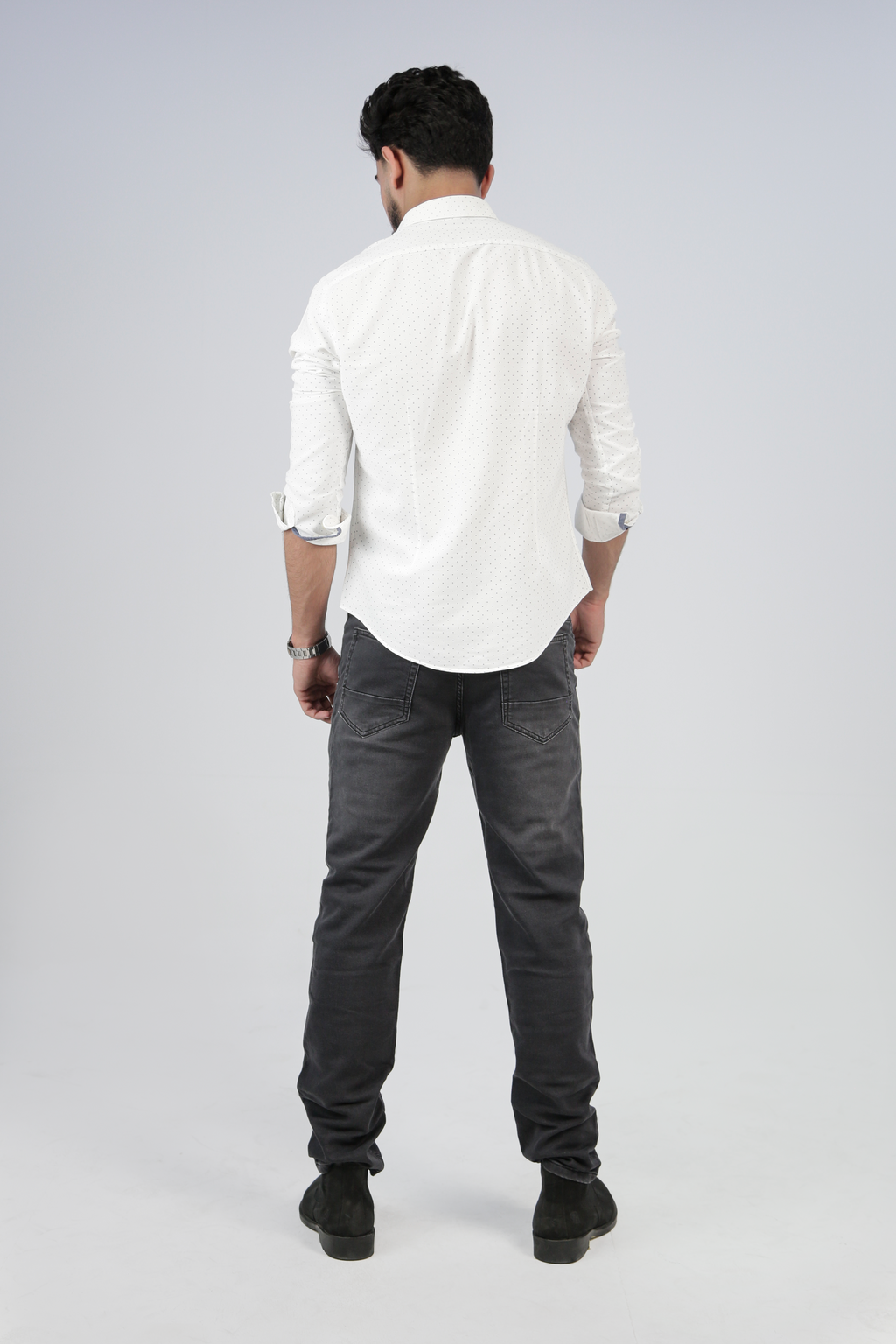 CAVALLY REGULAR FIT JEANS - CHARCOAL BLACK