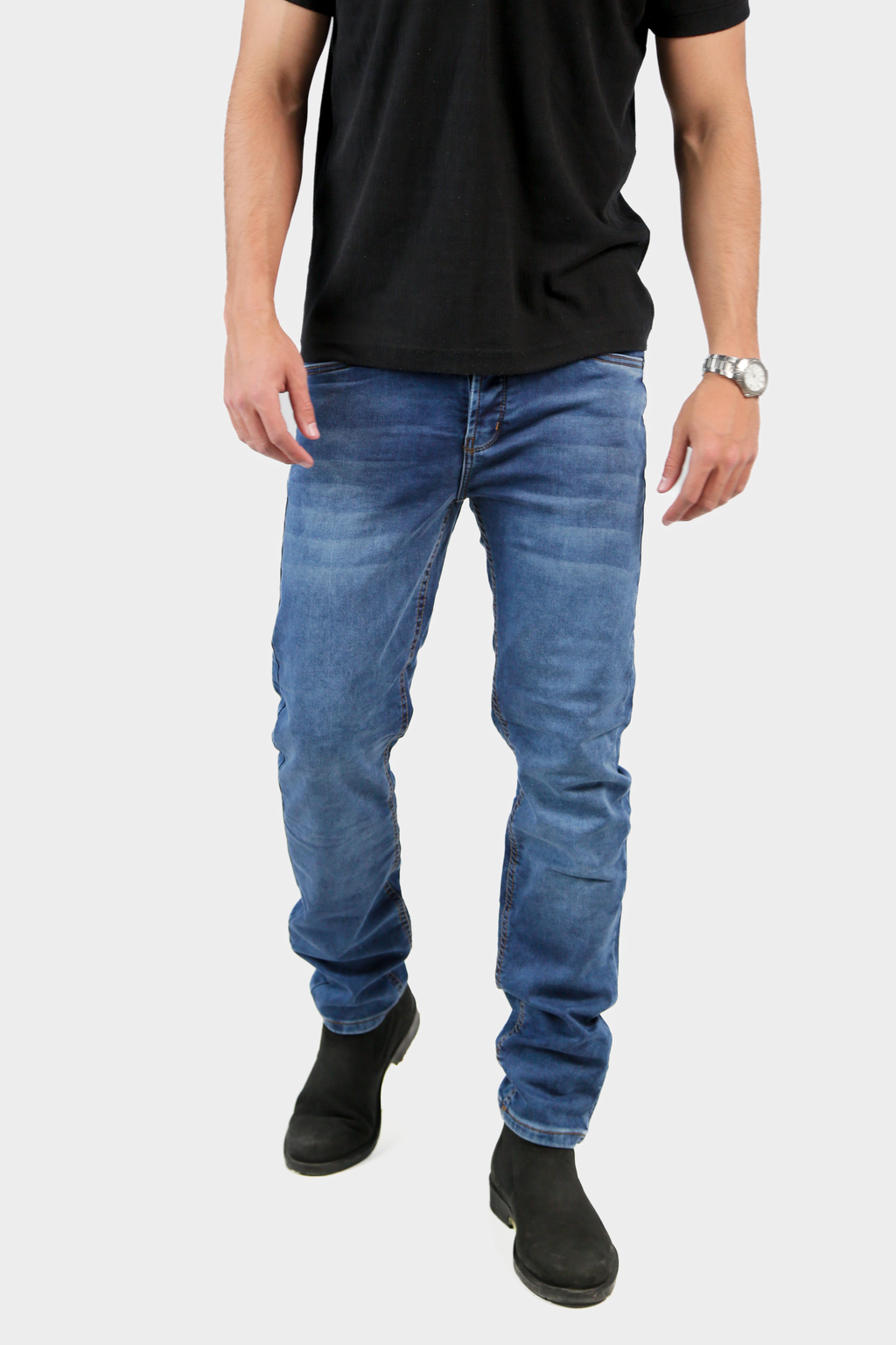 CAVALLY REGULAR FIT JEANS - STONE BLUE