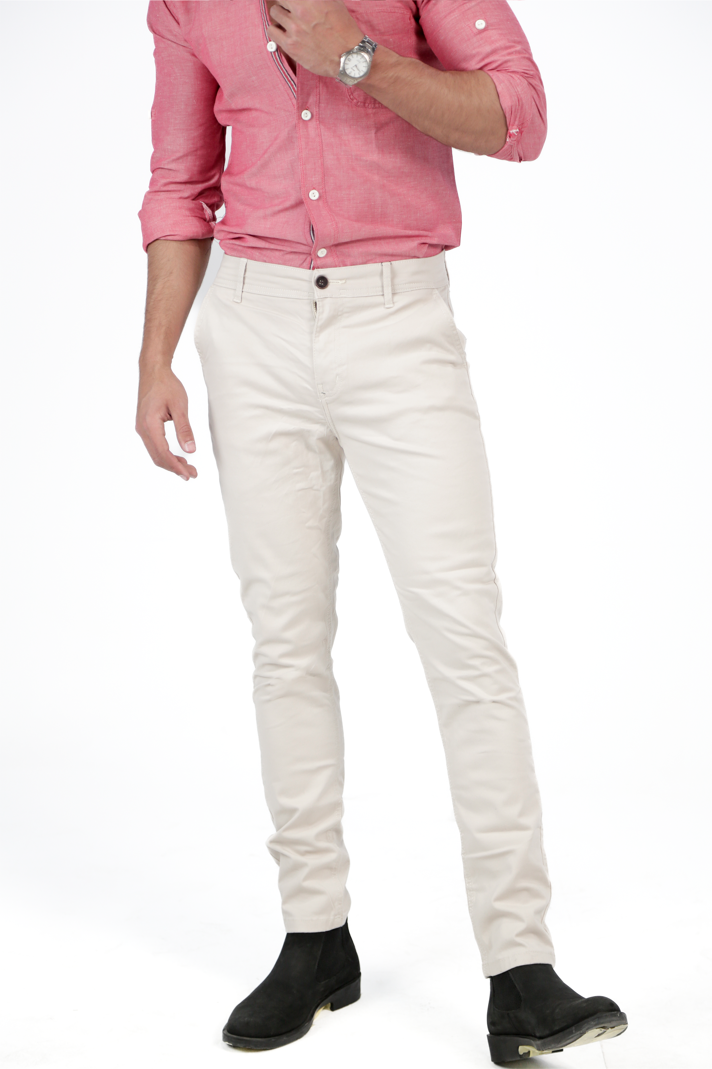 CAVALLY GABARDINE PANTS - OFF-WHITE