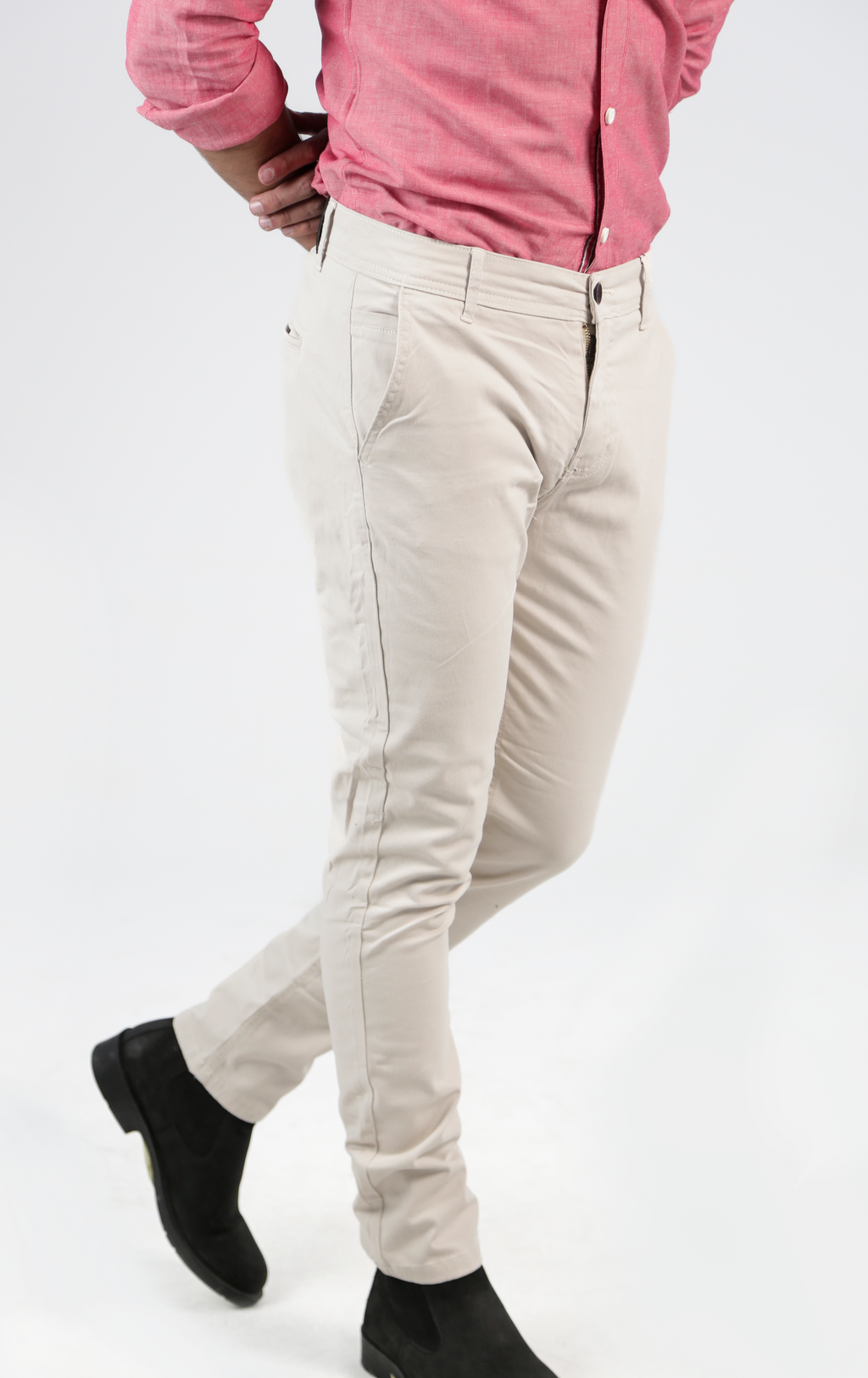 CAVALLY GABARDINE PANTS - OFF-WHITE