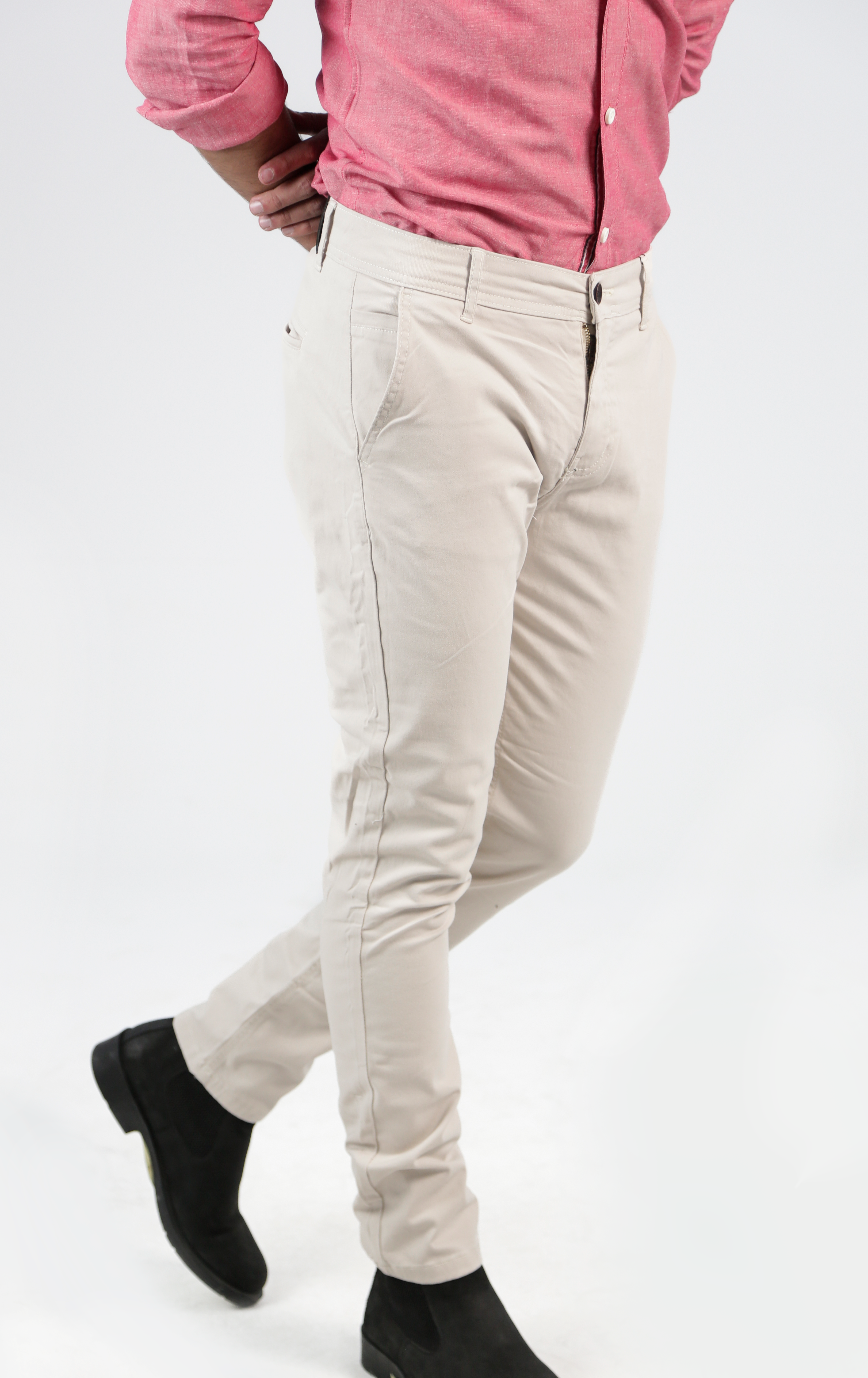 CAVALLY GABARDINE PANTS - OFF-WHITE