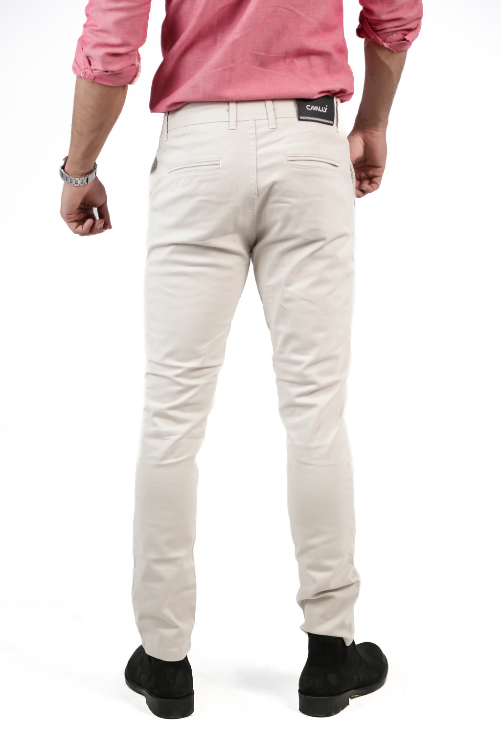 CAVALLY GABARDINE PANTS - OFF-WHITE