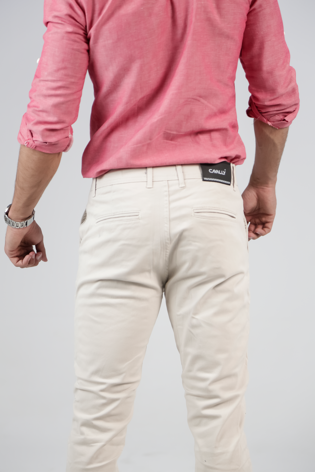 CAVALLY GABARDINE PANTS - OFF-WHITE