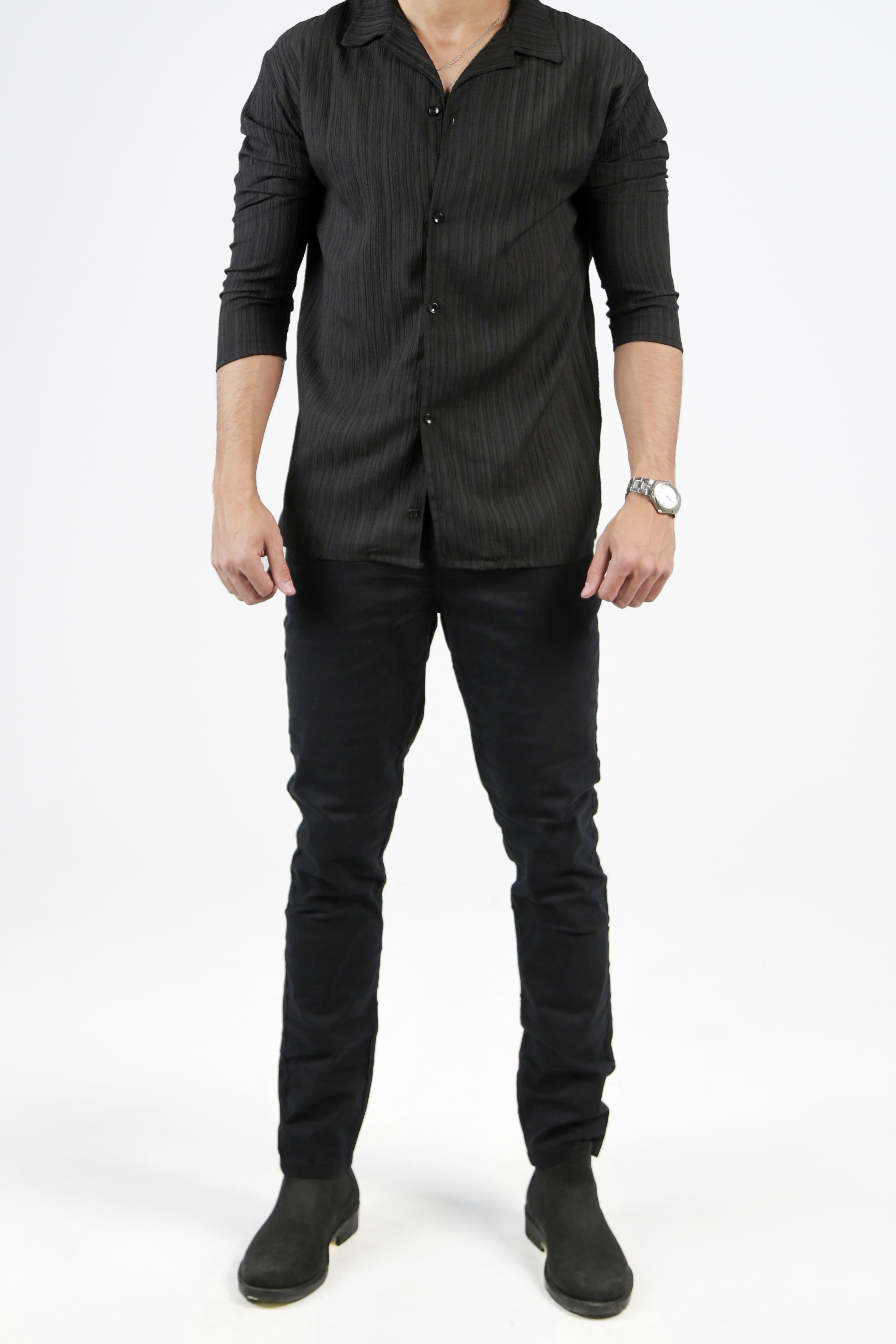 CAVALLY GABARDINE PANTS - BLACK