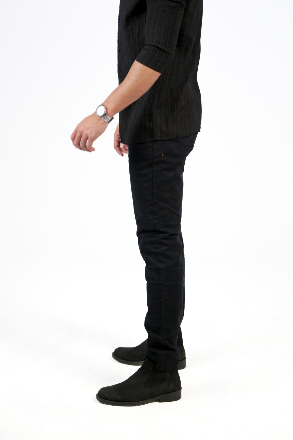 CAVALLY GABARDINE PANTS - BLACK