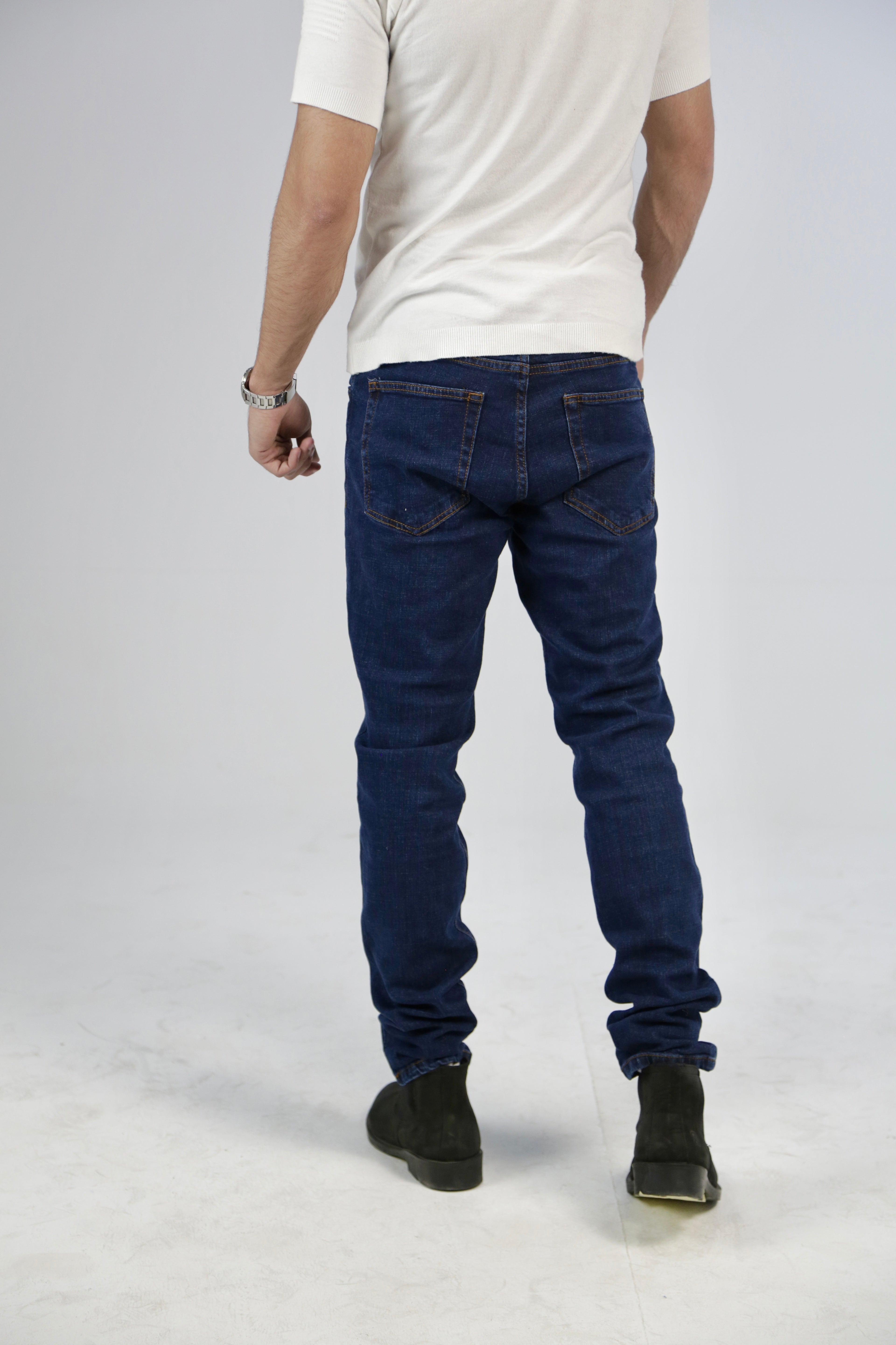 CAVALLY SLIM FIT JEANS - DARK BLUE