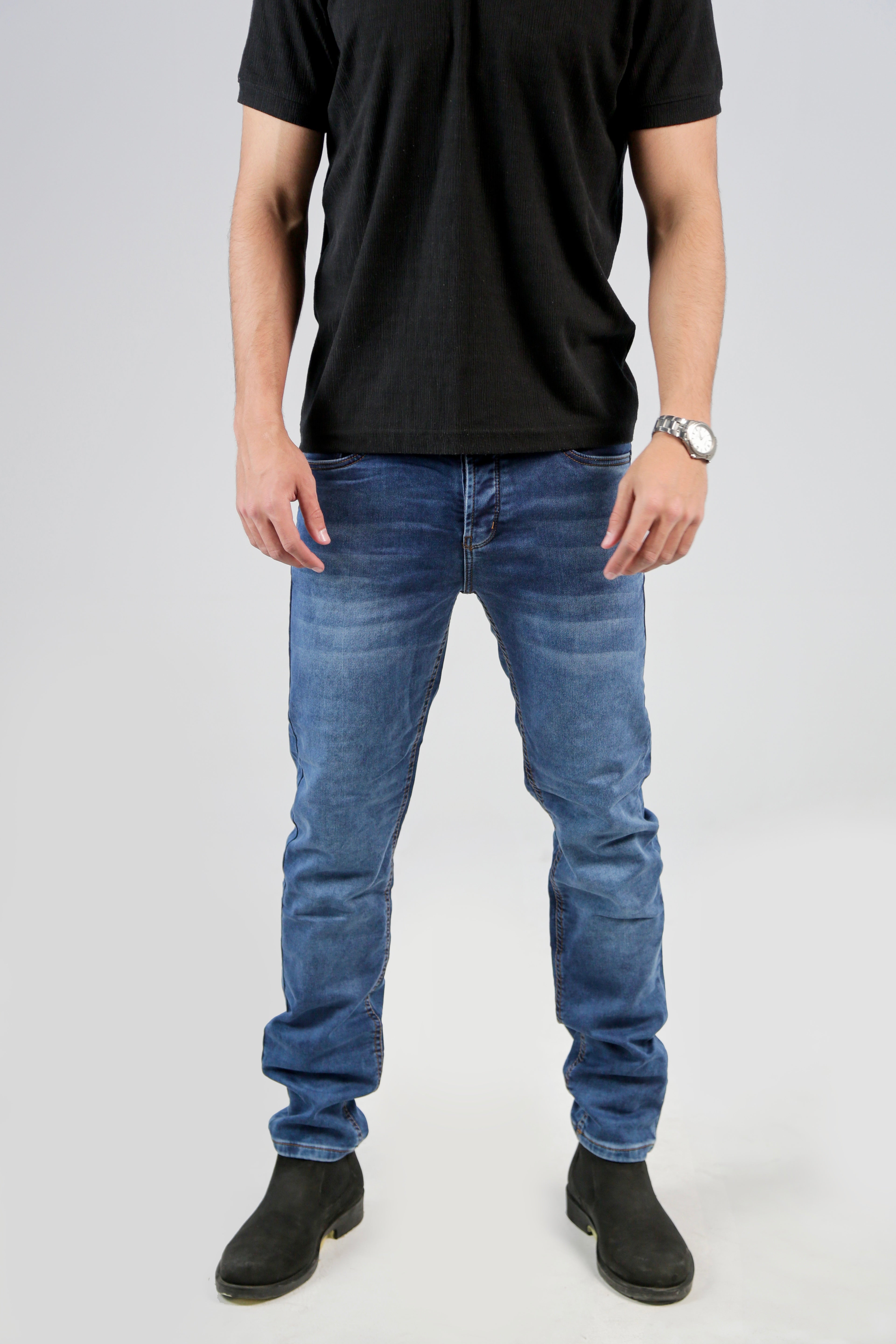 CAVALLY REGULAR FIT JEANS - STONE BLUE
