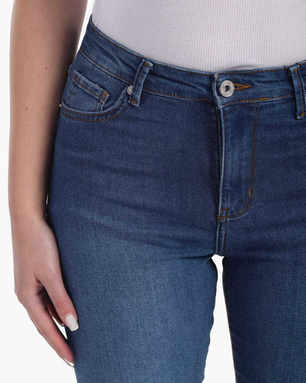 CAVALLY FLARED FIT - medium indigo Blue