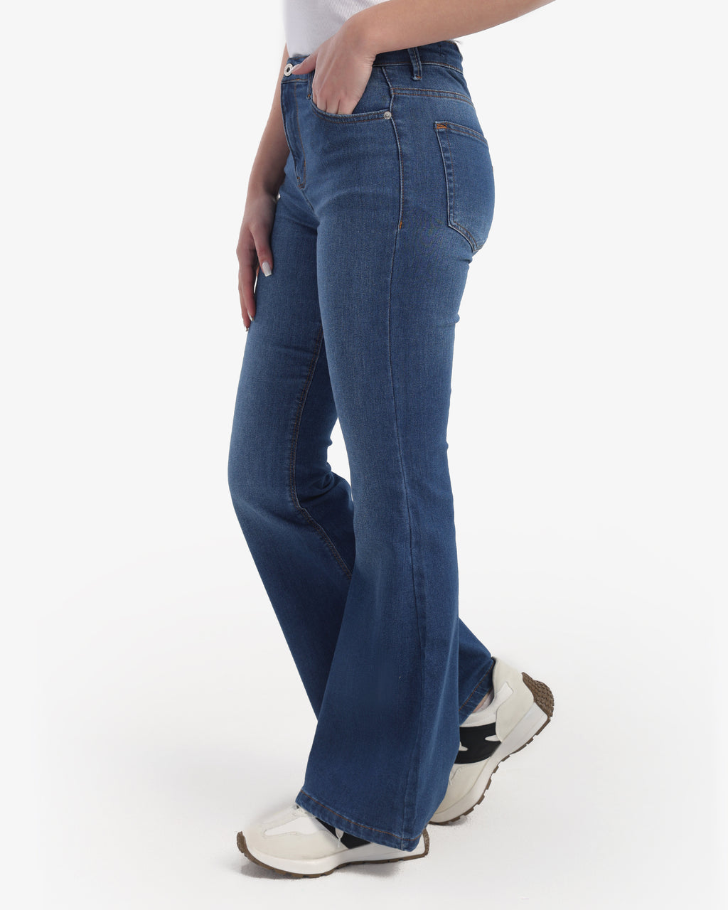 CAVALLY FLARED FIT - medium indigo Blue