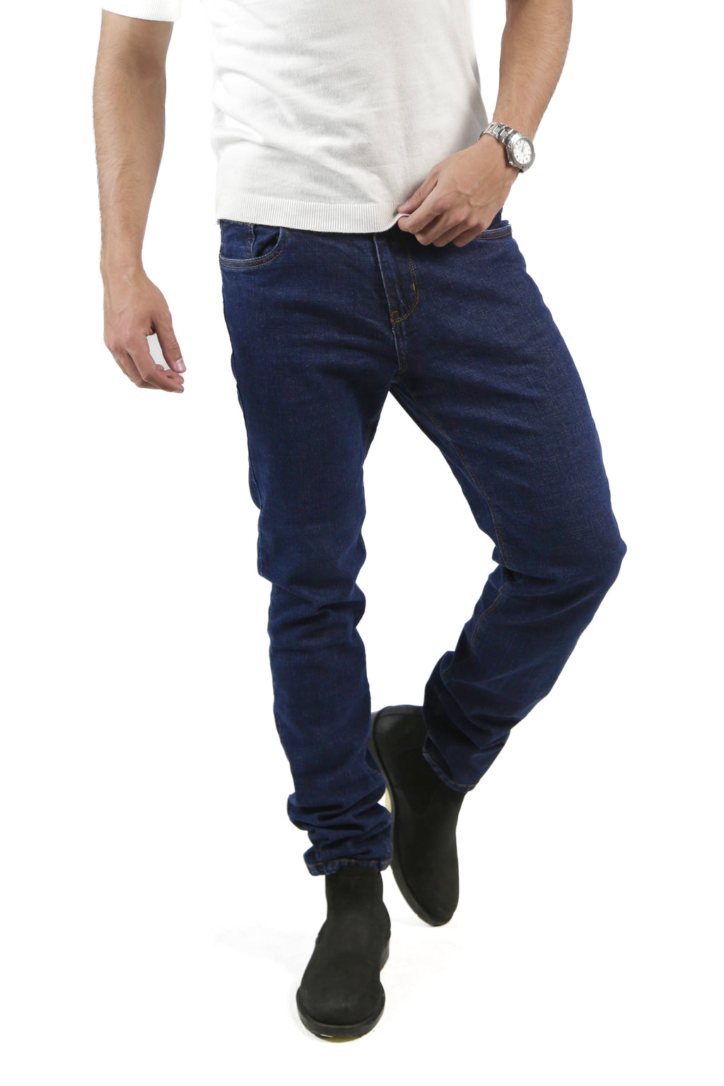 CAVALLY SLIM FIT JEANS - DARK BLUE