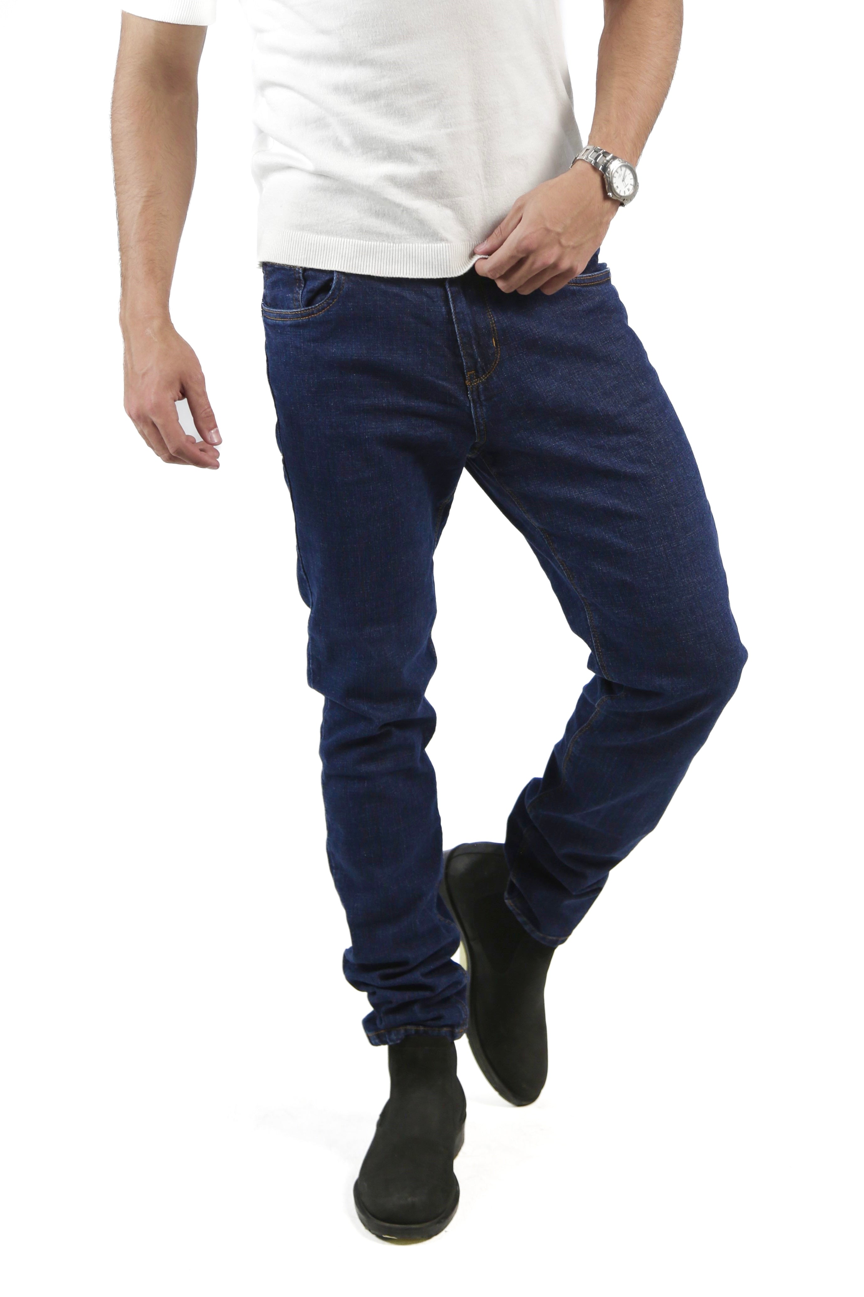 CAVALLY SLIM FIT JEANS - DARK BLUE