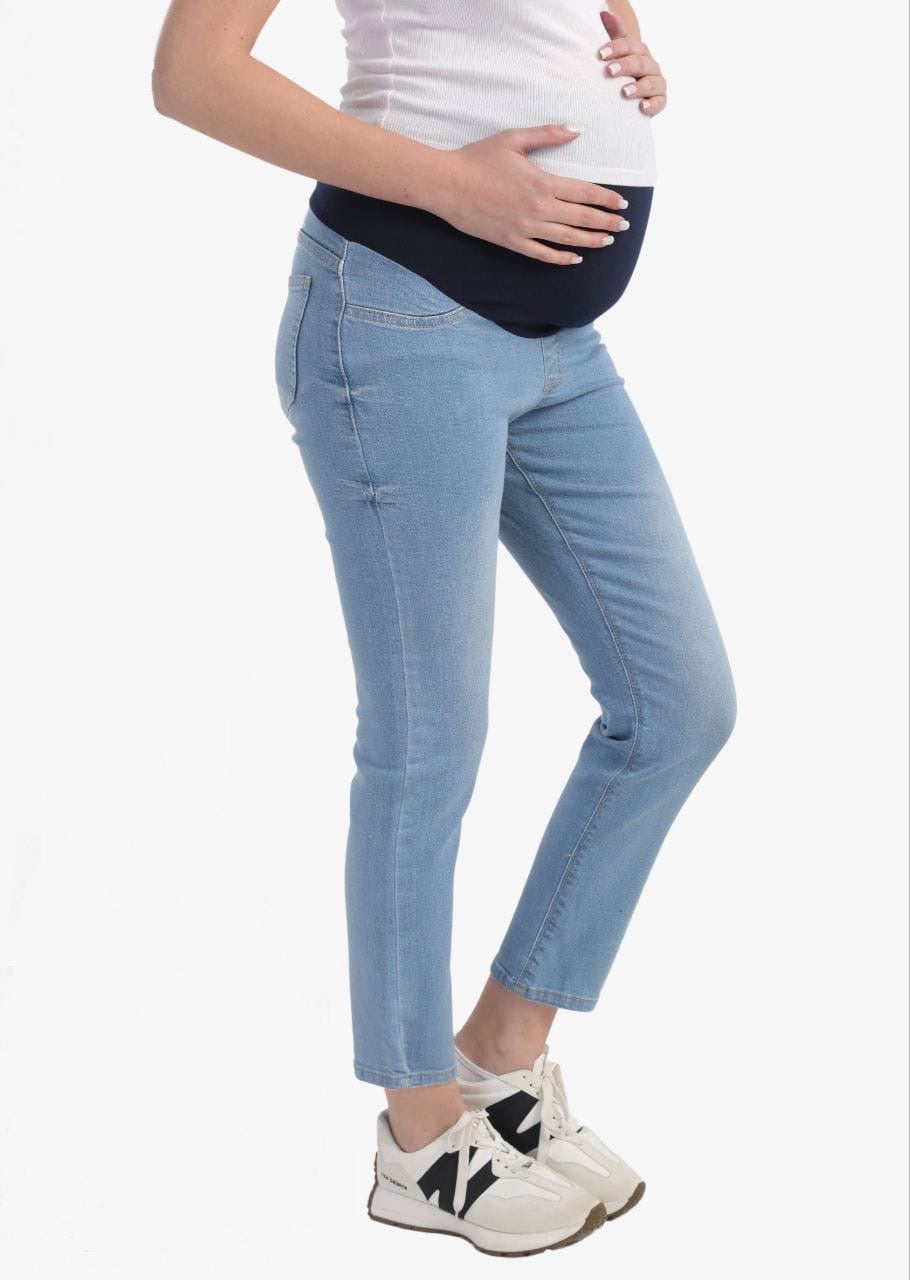 CAVALLY PREGNANCY PANTS - ICE BLUE