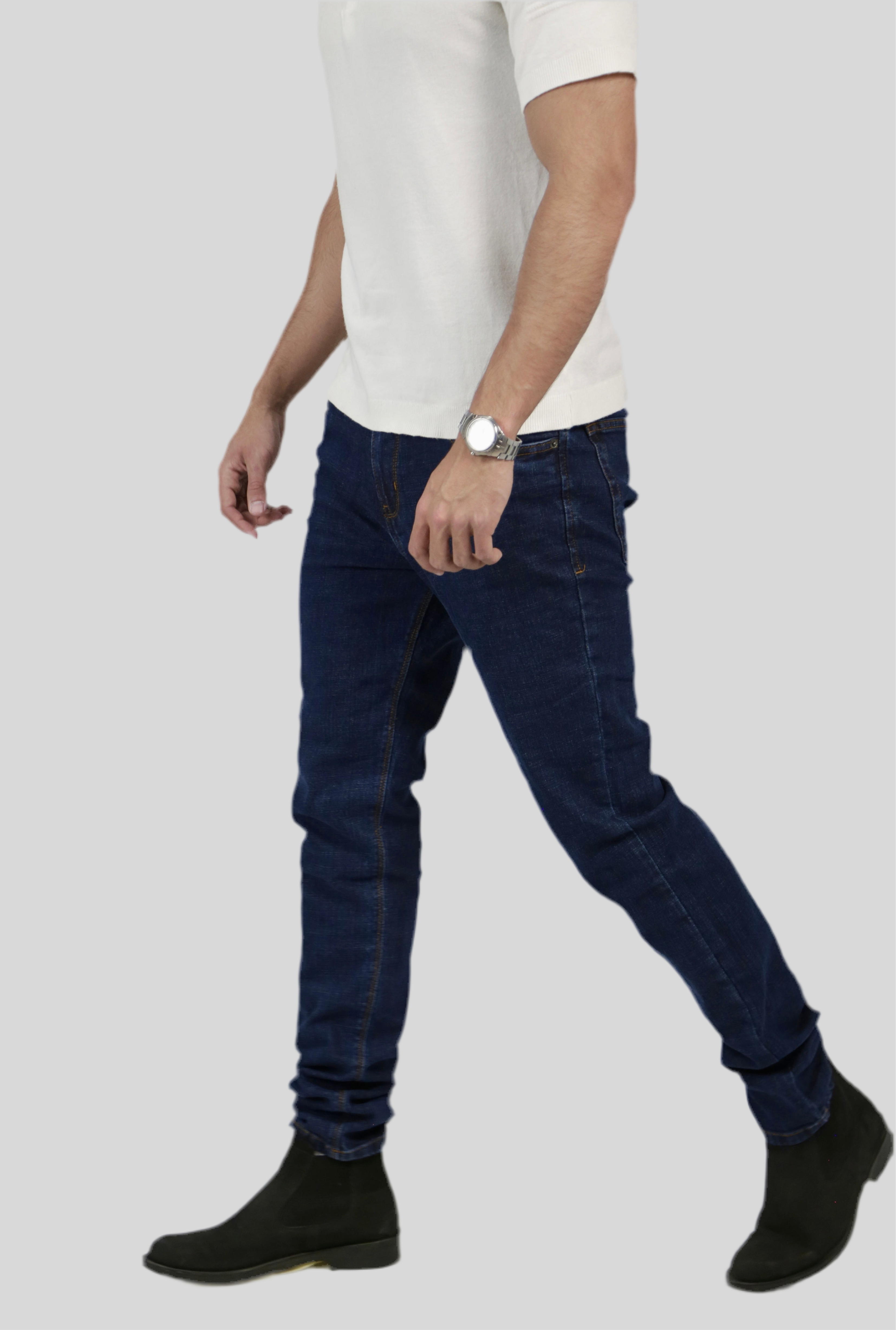 CAVALLY SLIM FIT JEANS - DARK BLUE
