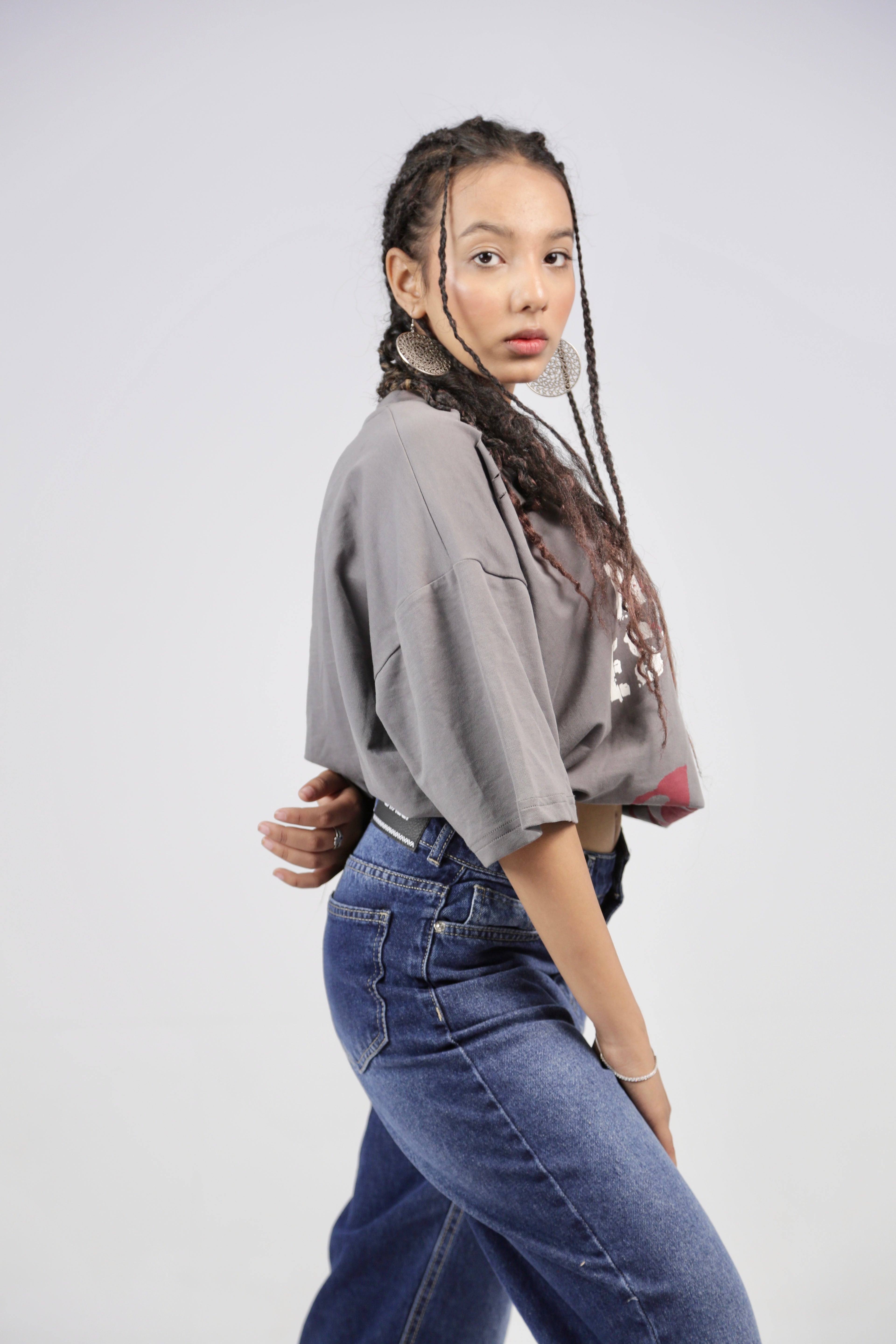 CAVALLY STRAIGHT FIT JEANS - Medium Indigo Blue