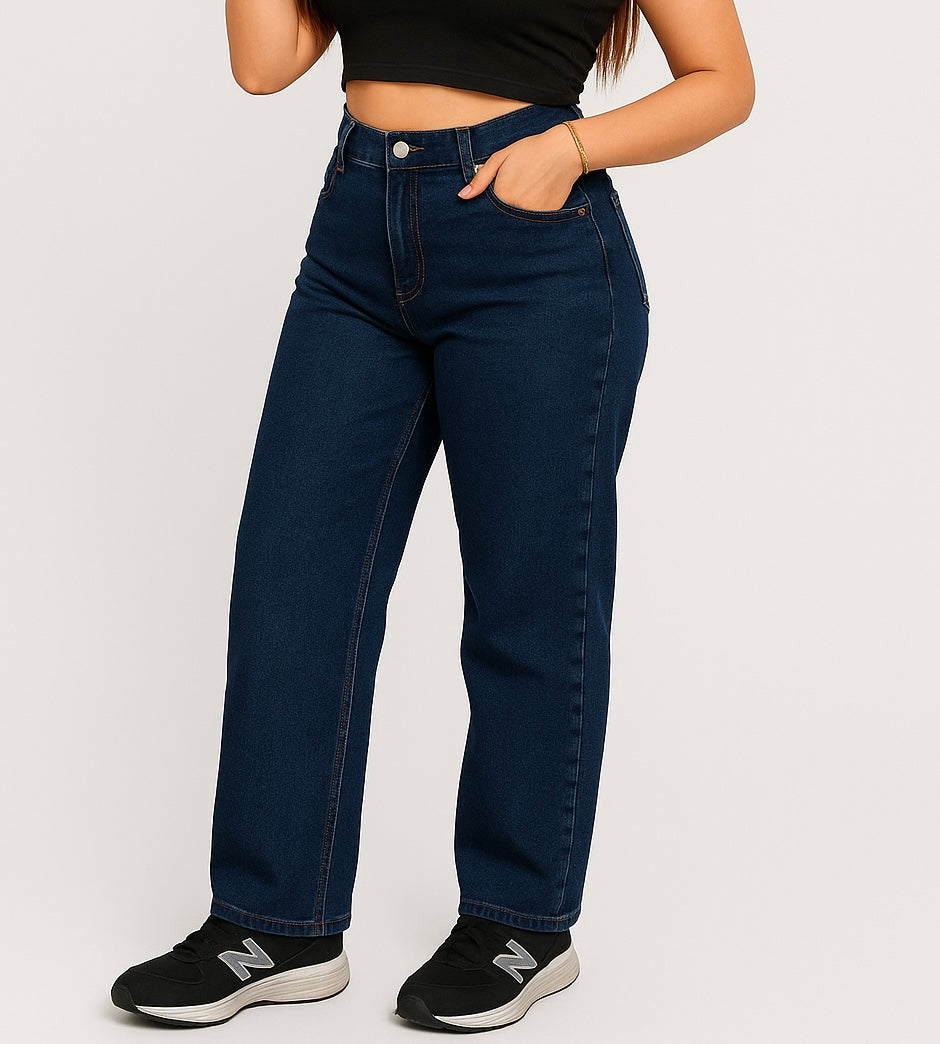 CAVALLY STRAIGHT FIT JEANS - Dark Blue