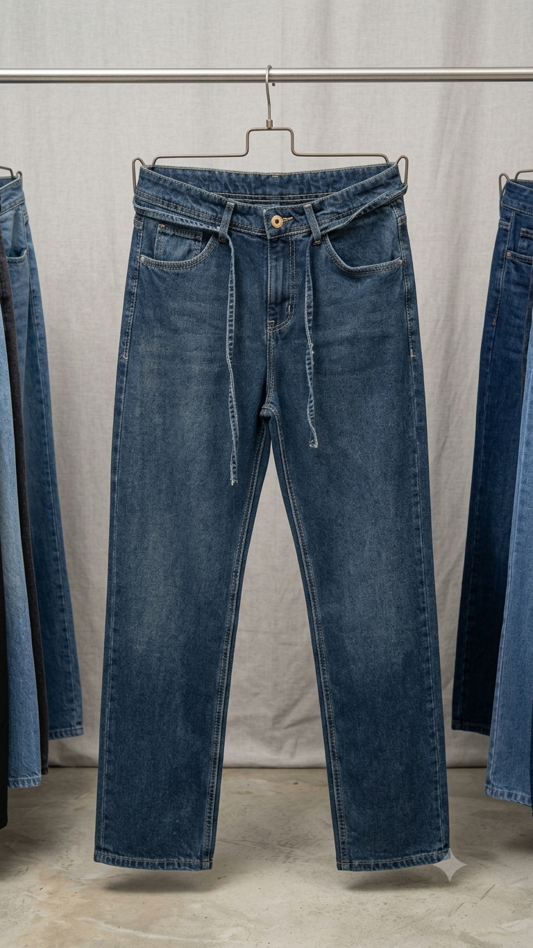 VINTAGE BLUE WIDE LEG FIT